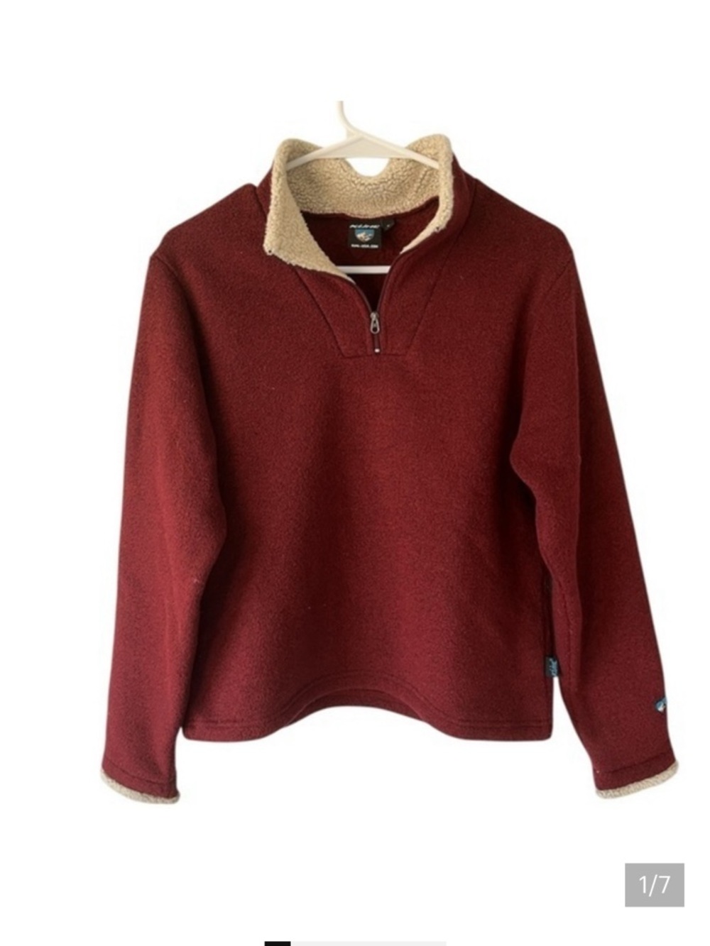 Kuhl Women's Burgundy Sweater with Cream Accents